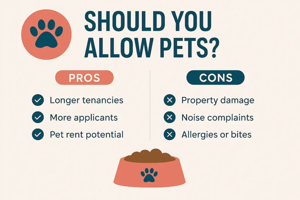 allow pet in rental property landlord infographic
